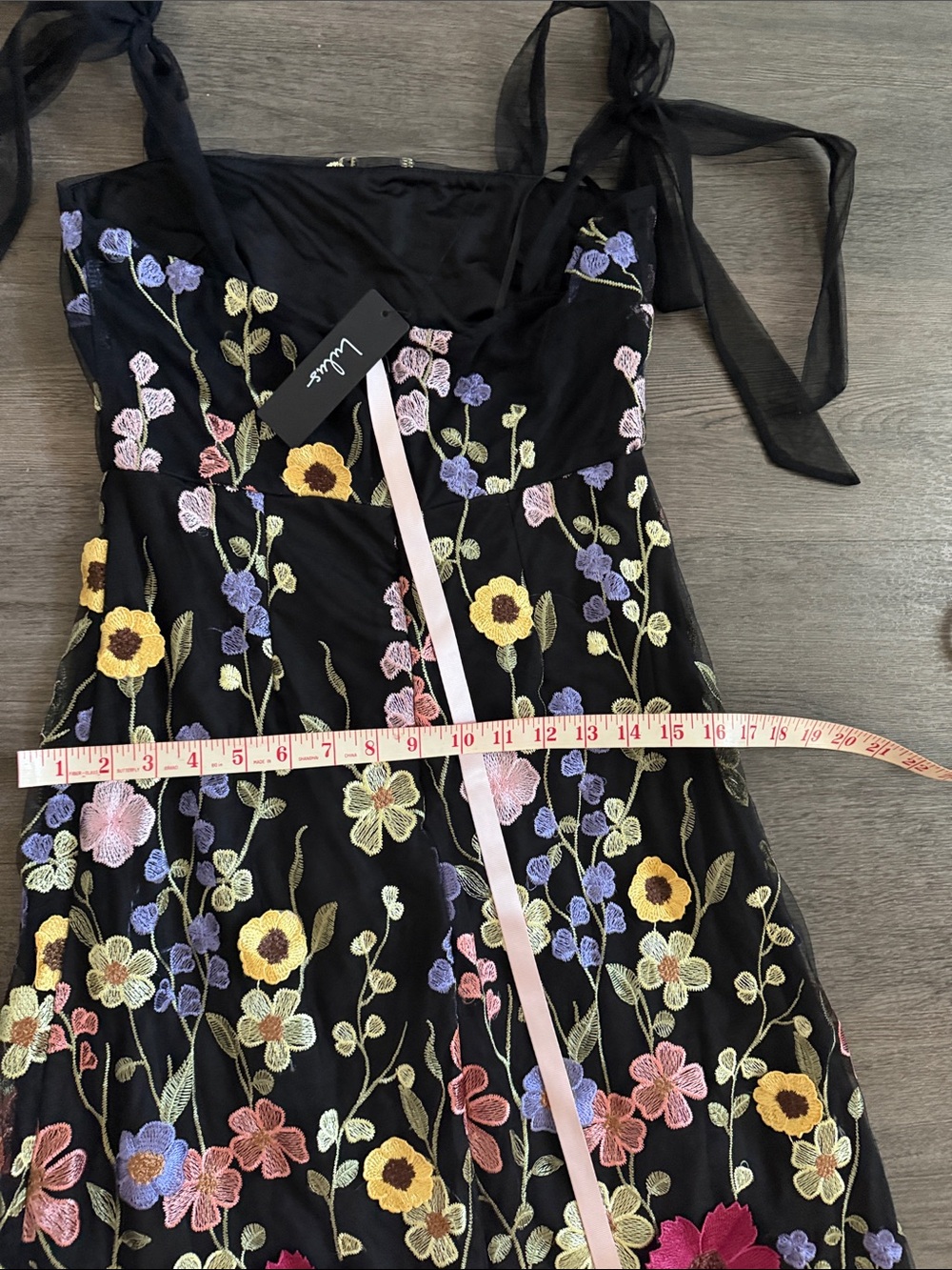 Lulus Black Floral Embroidered Maxi Dress - Picture 7 of 7